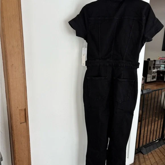 Good American Black Short Sleeve Jumpsuit Size Medium NWT - Picture 6 of 10